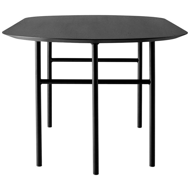 Snaregade Table, Oval, Black/Black Veneer For Sale