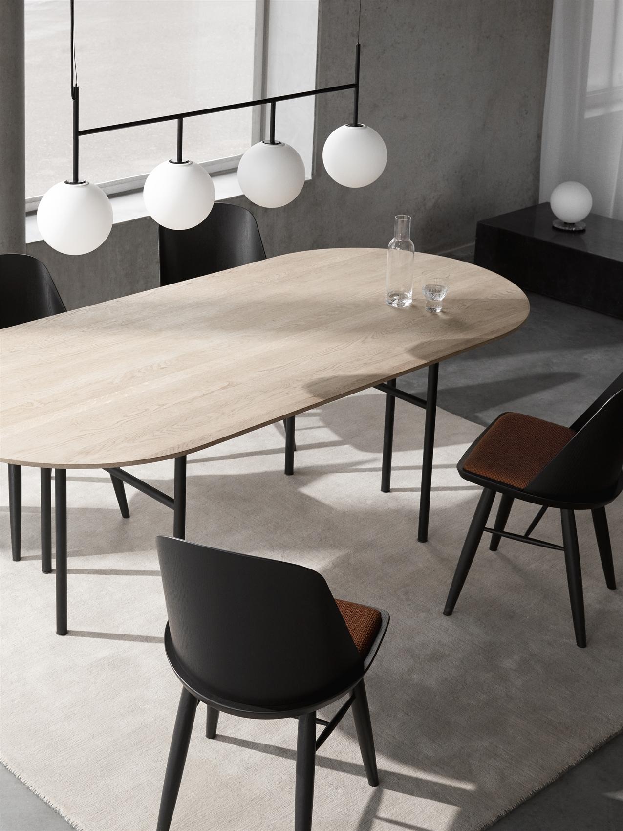 Contemporary Snaregade Table, Oval, Light Grey/Mushroom Linoleum For Sale