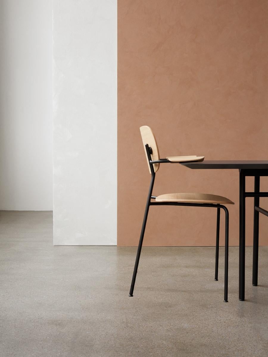 Snaregade Table, Rectangular, Black/Charcoal Linoleum (Skandinavische Moderne) im Angebot