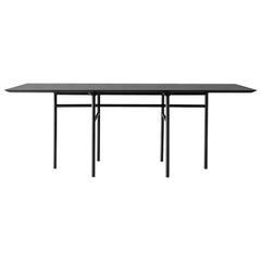 Snaregade Table, Rectangular, Black or Black Veneer