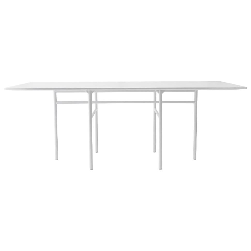 Snaregade Table, Rectangular, Light Grey Veneer For Sale