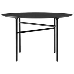 Snaregade Table, Round 47 in, Black/Charcoal Linoleum 2018