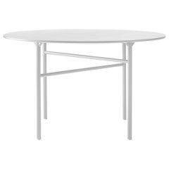 Snaregade Table, Round 47 in Light Grey Veneer