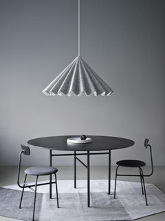 Snaregade Table, Round 54 in, Black/Charcoal Linoleum