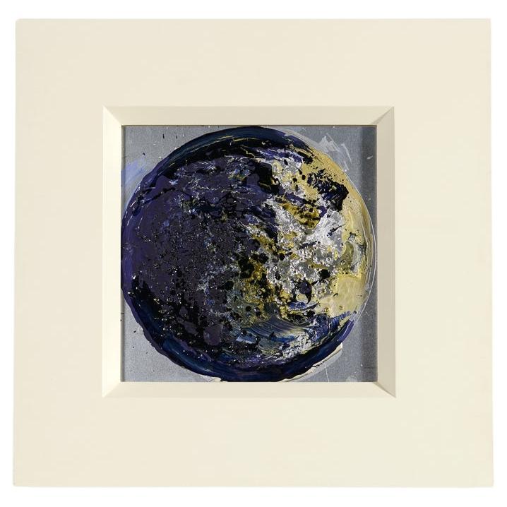 SNB 08, Small Framed Planet Painting by Thierry Despont, US, 2002 For Sale