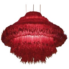 Lampadario a starnuto in resina rossa di Jacopo Foggini, 1stdibs New York