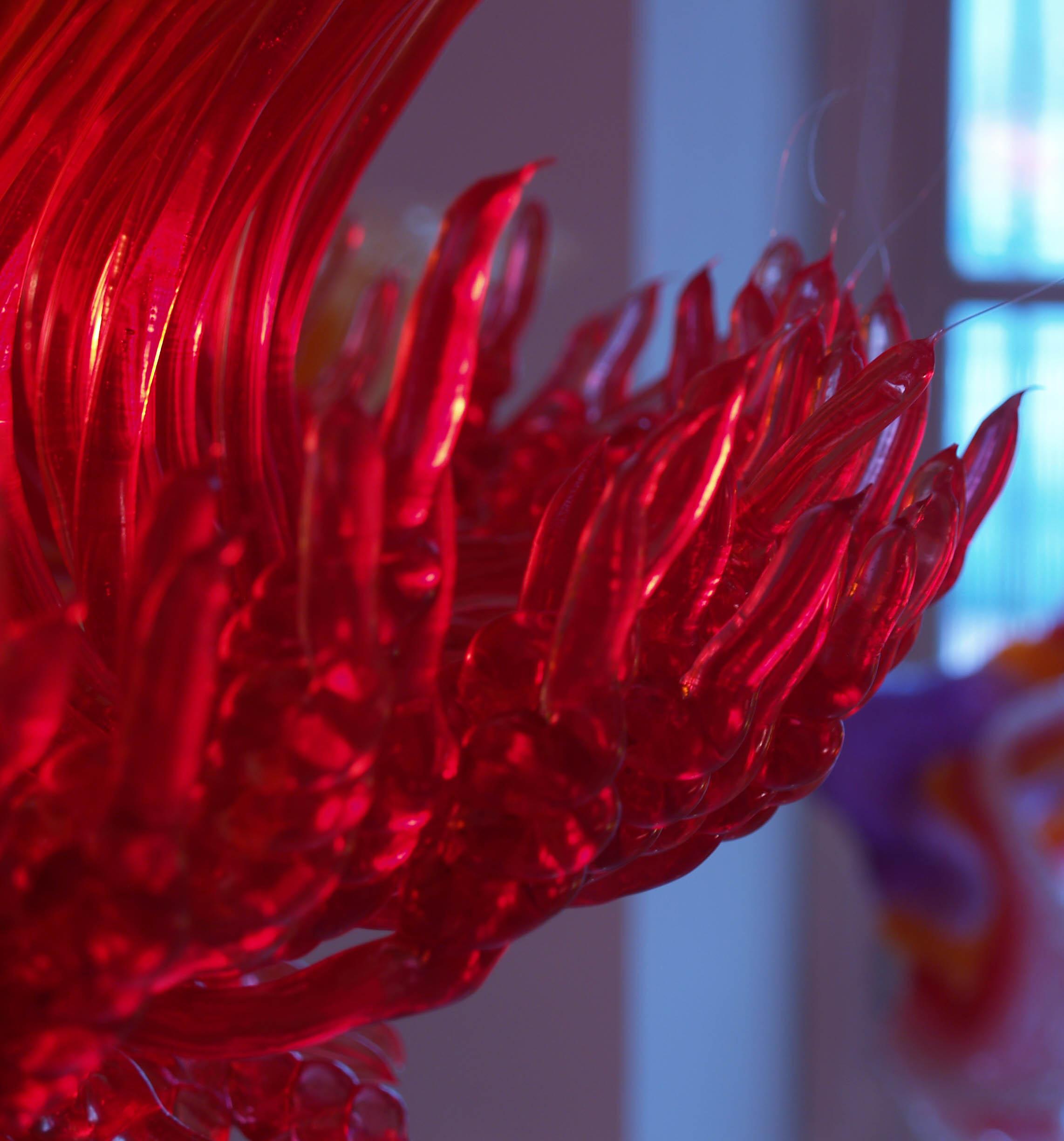 Sneeze A Chandelier in Red Resin by Jacopo Foggini For Sale 3
