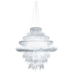 Sneeze A Chandelier in Transparent Resin by Jacopo Foggini