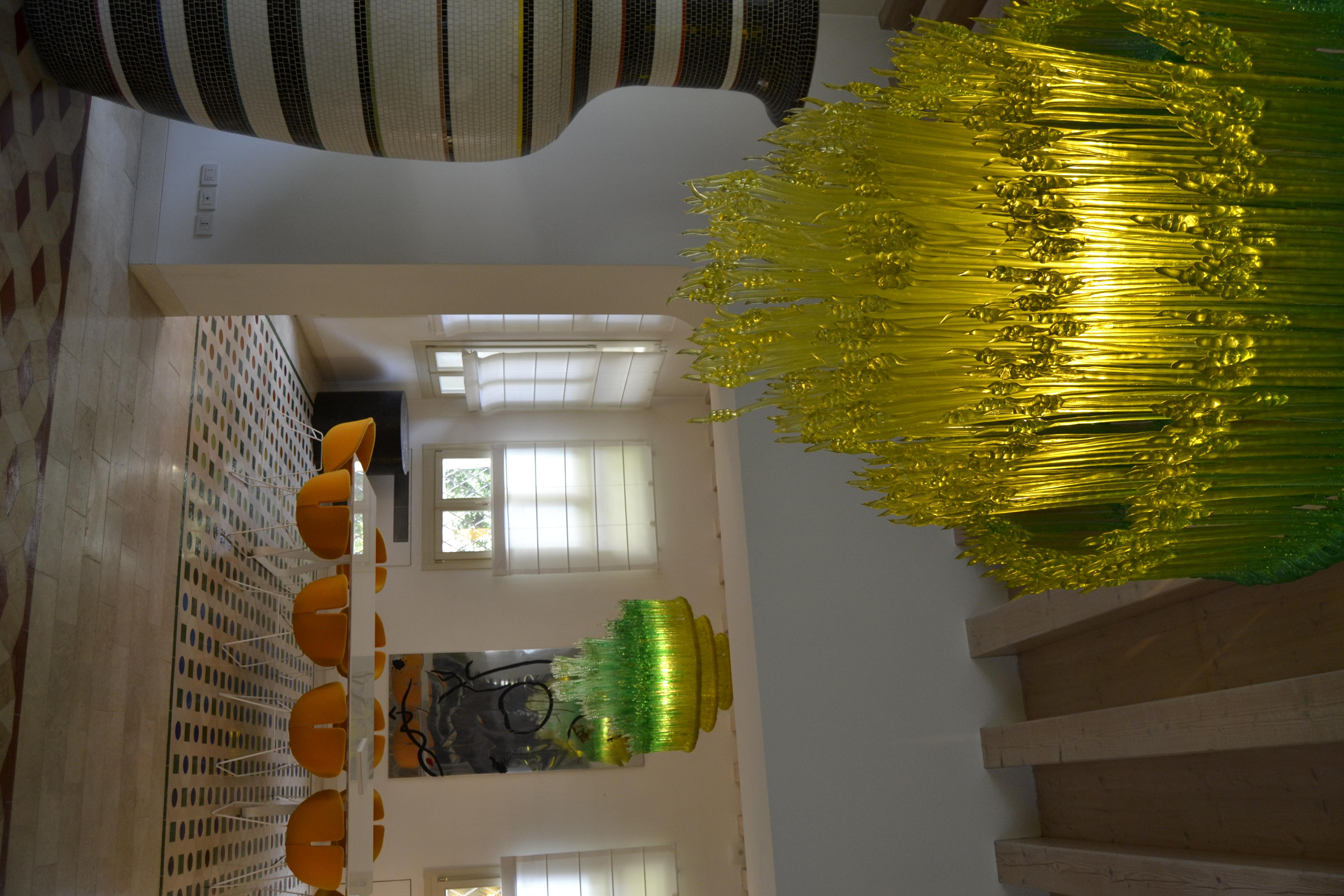 Contemporary Sneeze B Chandelier in Yellow Resin by Jacopo Foggini For Sale