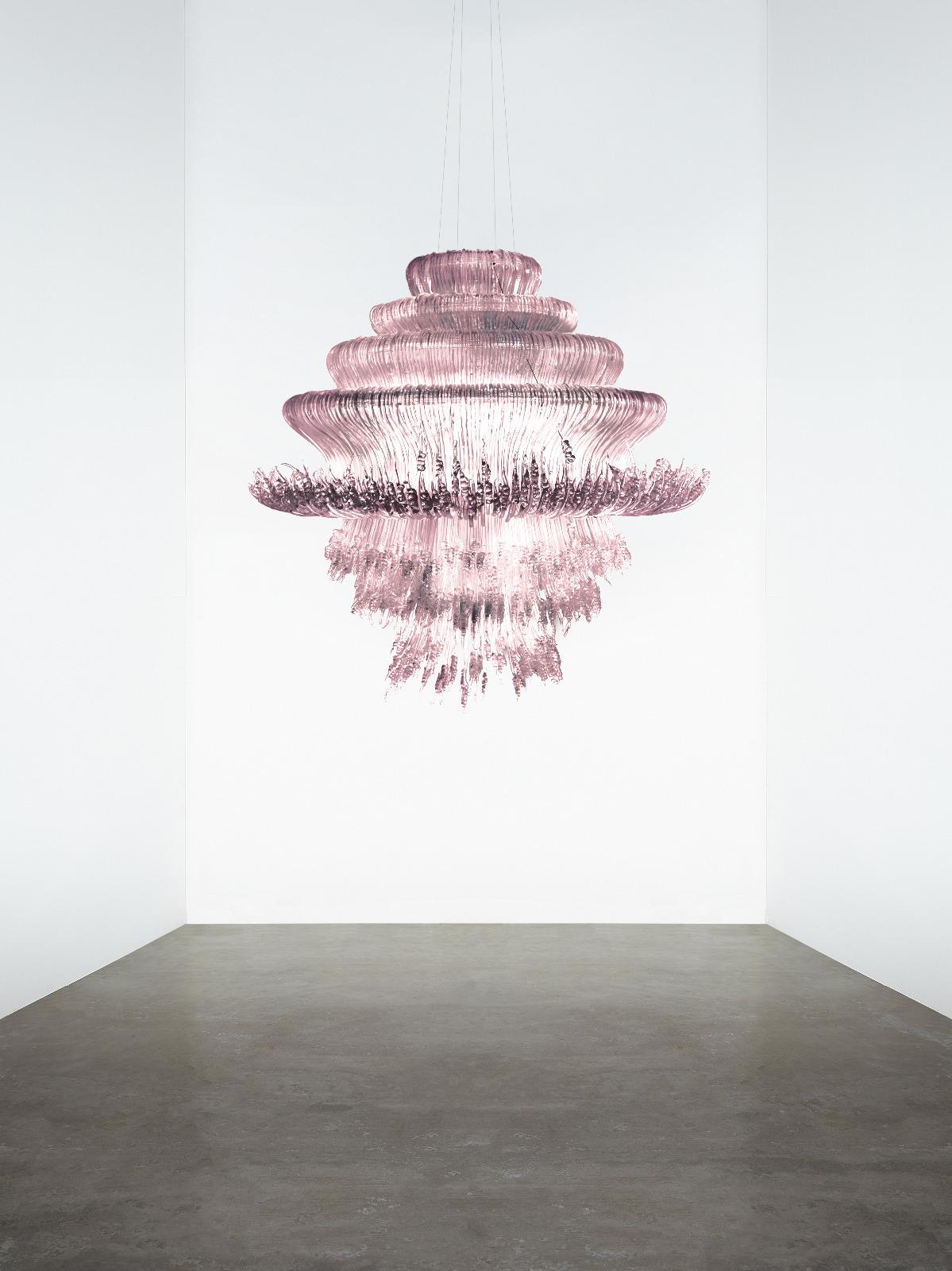 Italian Sneeze Chandelier mod. A Red in vendita