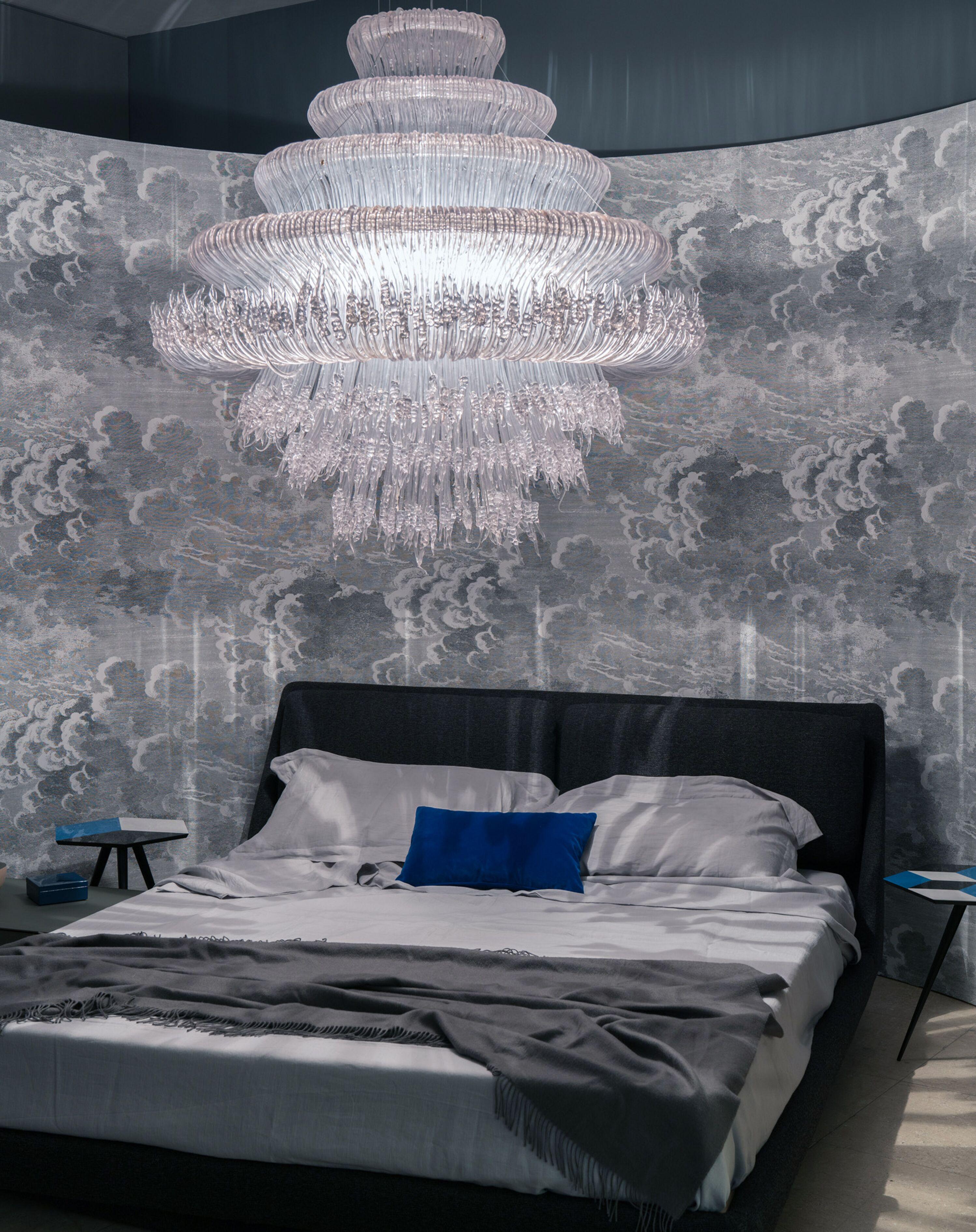 Resina Sneeze Chandelier mod. A Red in vendita