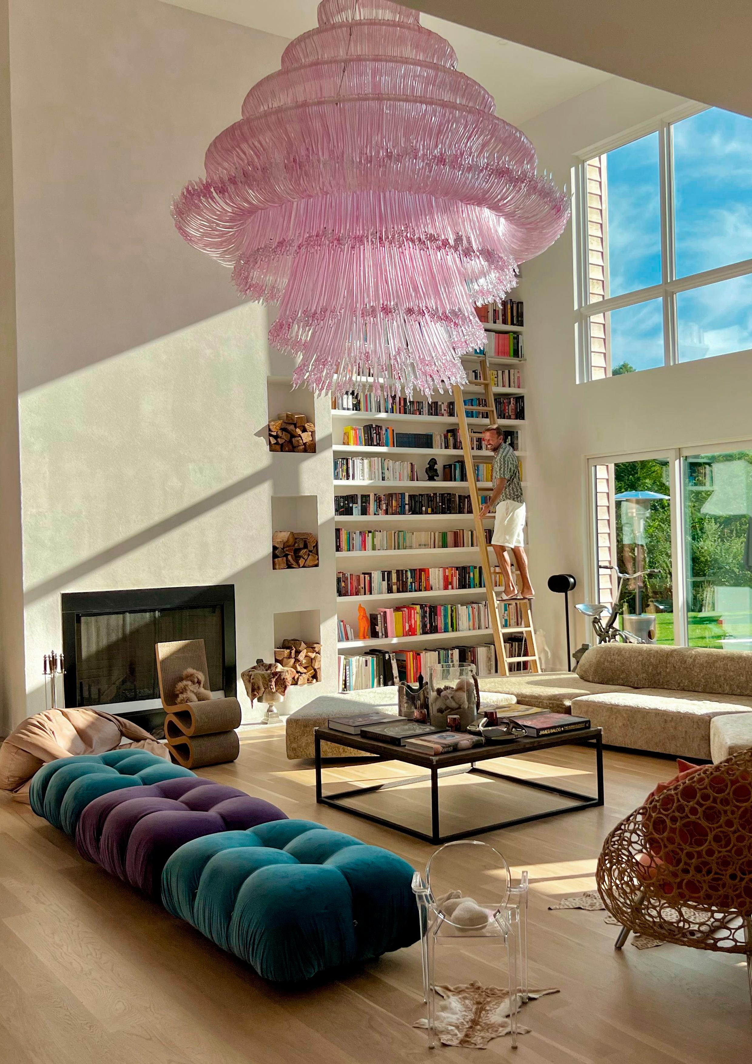 Periodo contemporaneo Sneeze Chandelier mod. A Red in vendita