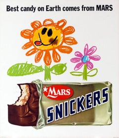 Snickers - The Best Candy on Earth Comes From Mars Original Poster, 1963