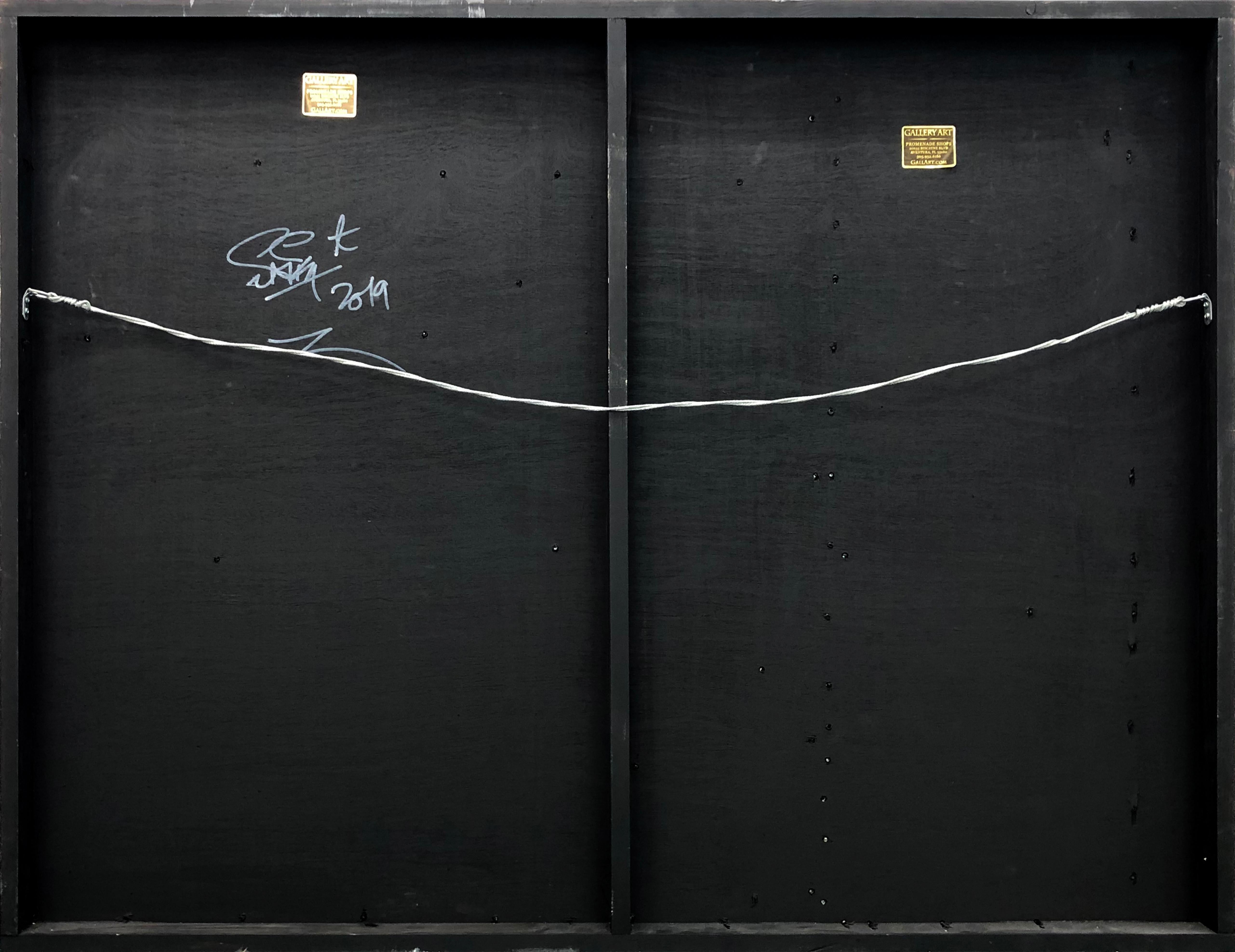 Taken Away (pintura original sobre metal) - Mixed Media Art Arte callejero de Snik