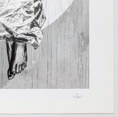 Serenity (Whiting), serigrafia grande firmata a mano, edizione di 20 esemplari, 2018, con cornice