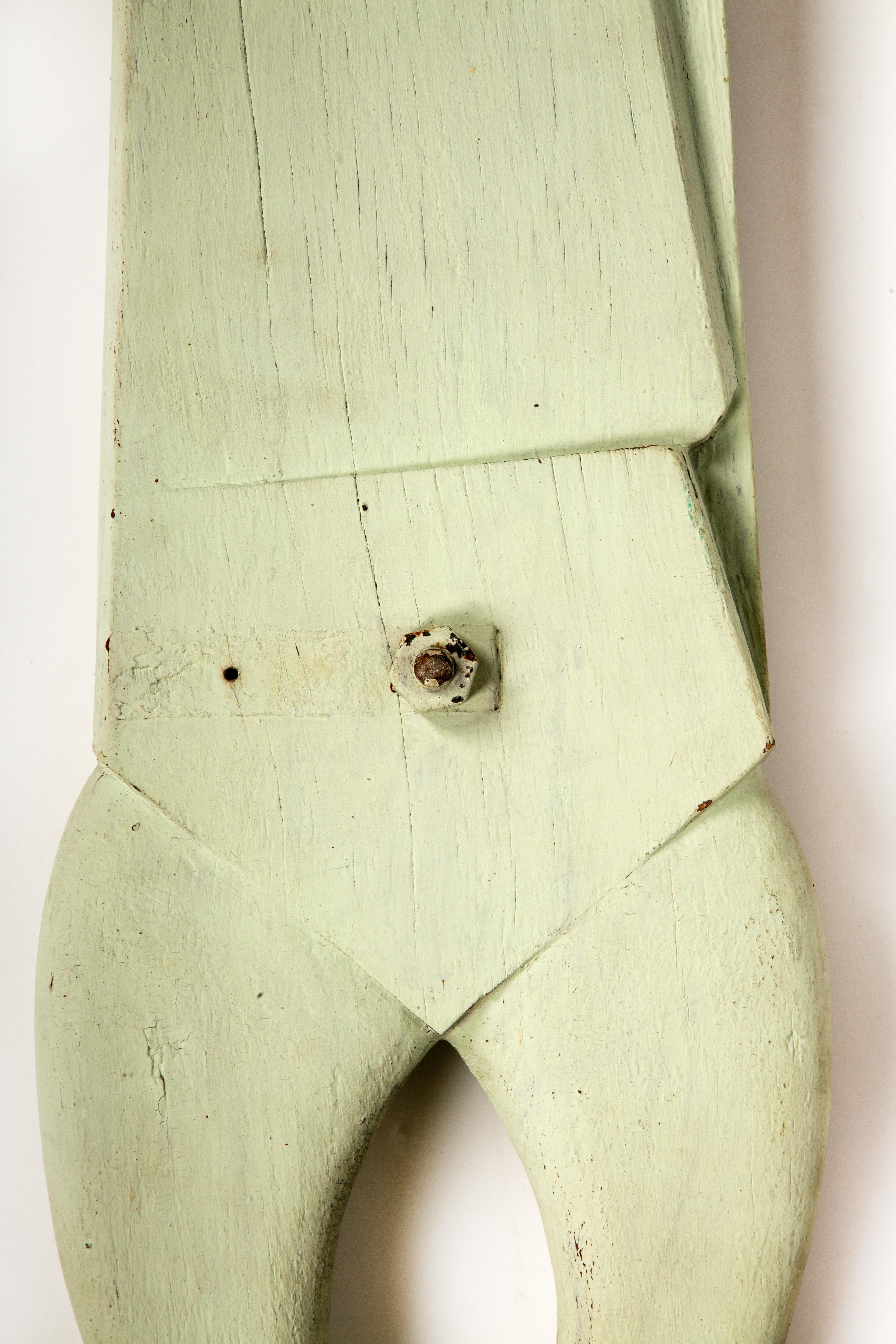 Hand-Carved Snip Snip! Giant French Wooden Scissor Trade Sign, Early 20th Century For Sale