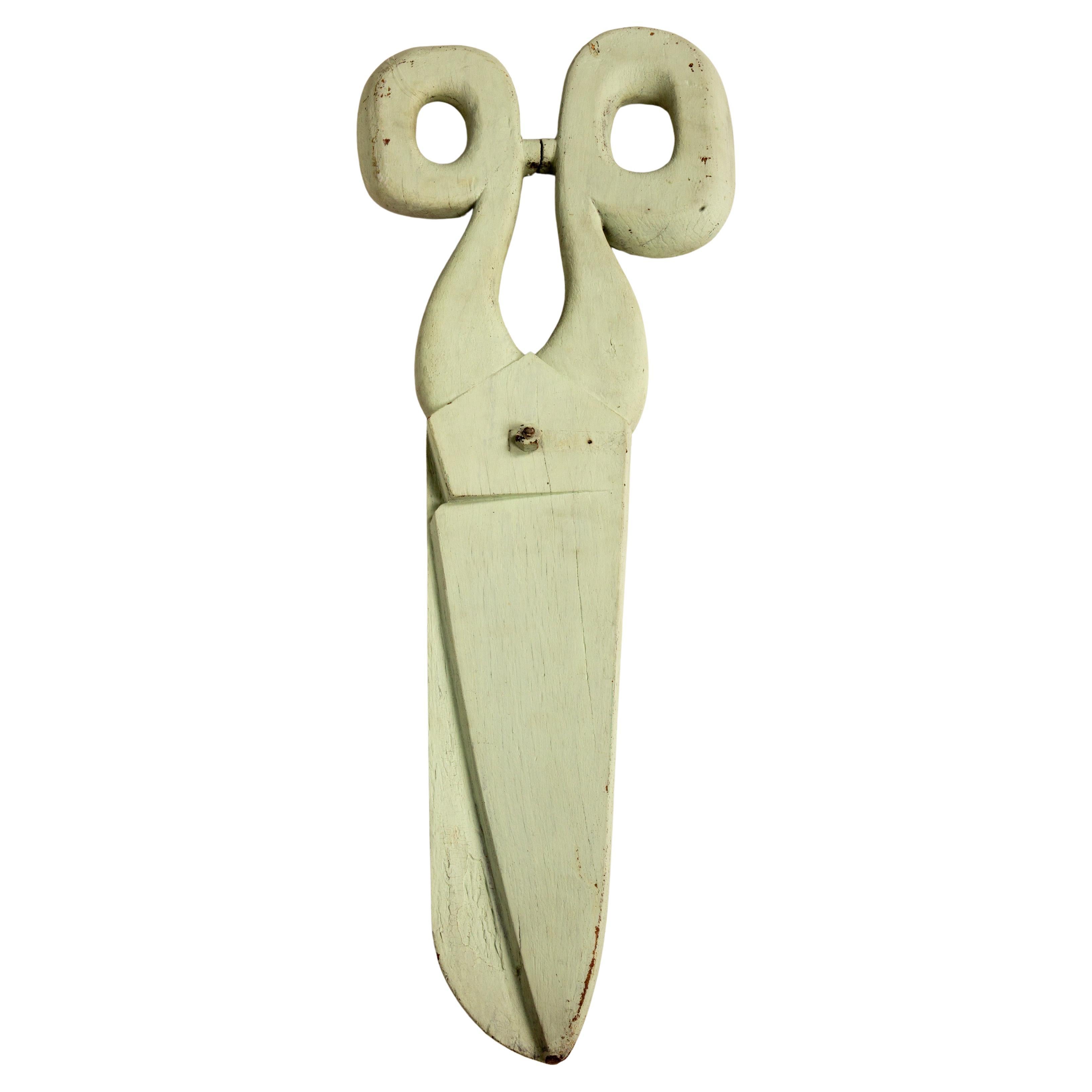 Snip Snip! Giant French Wooden Scissor Trade Sign, Early 20th Century