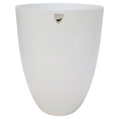 Snöljus Snowlight White Art Glass Vase by Ingegerd Råman for Orrefors