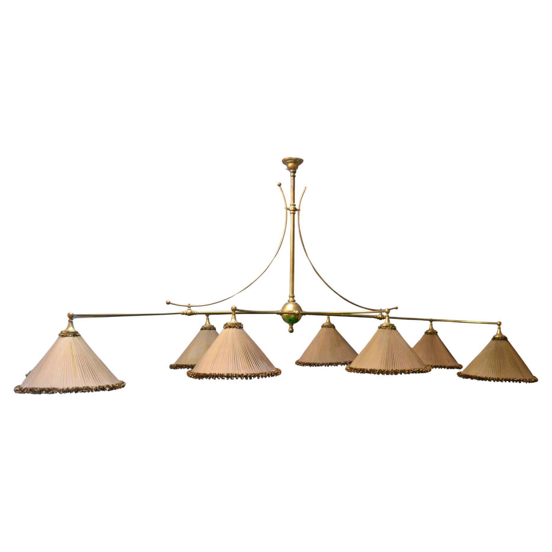 Snooker billiards pool table restaurant  Brasserie or dining table light
