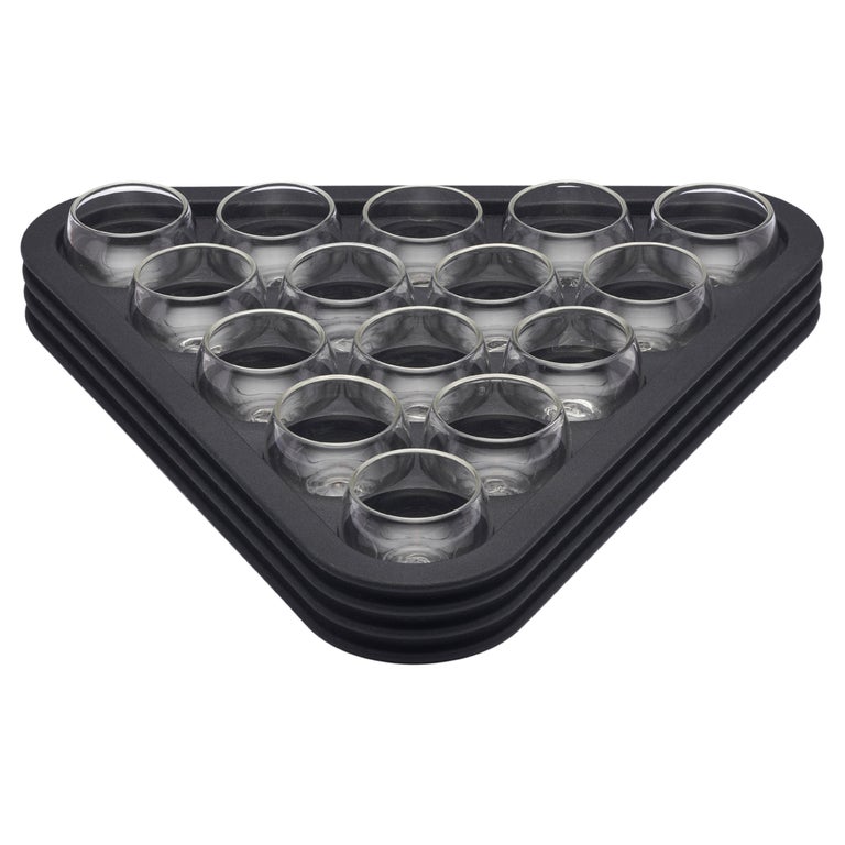 Snooker shot glasses and tray from the Alexandre Arrechea SoShiro collaboration For Sale at 1stDibs