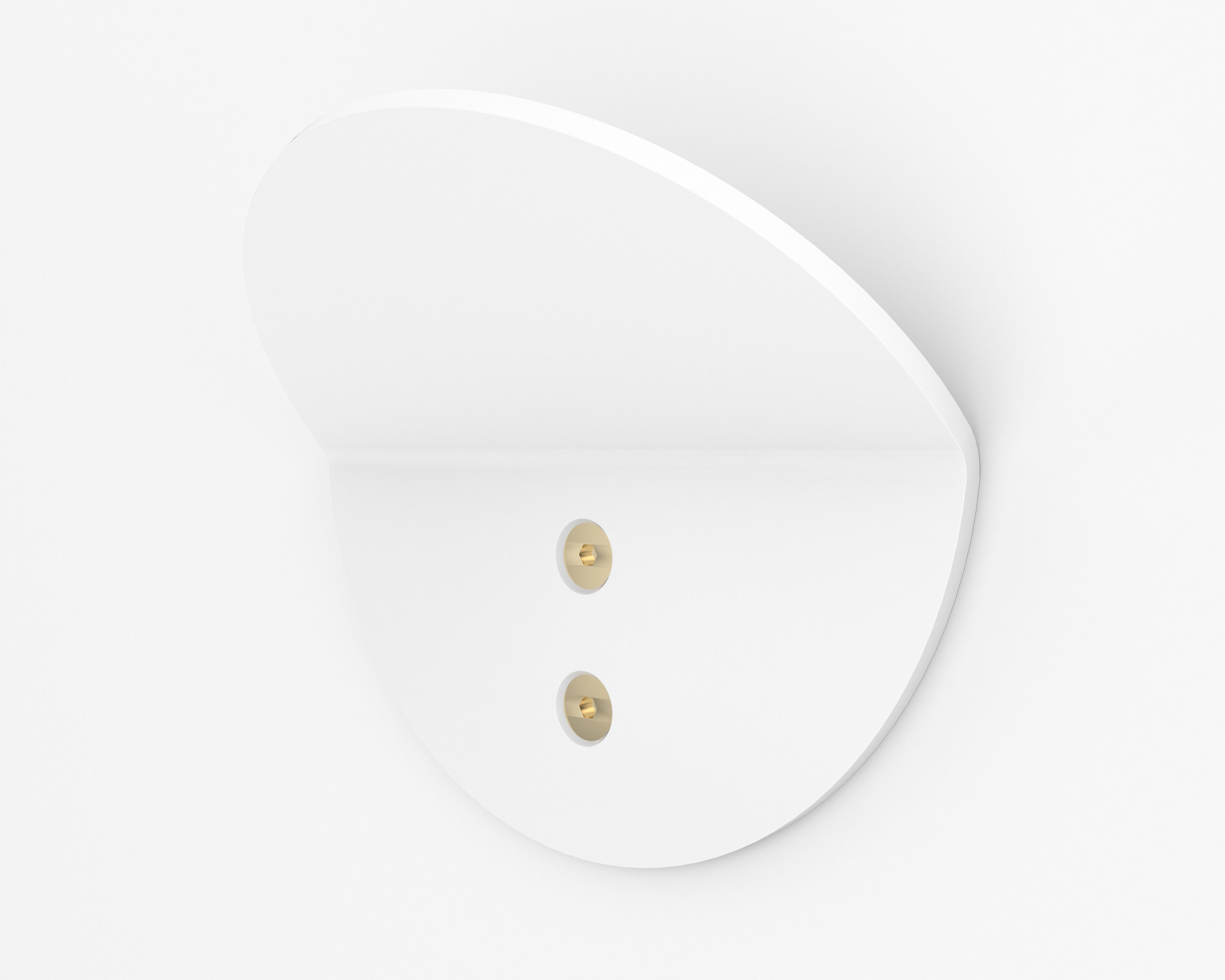 Powder-Coated Snoop Wall Hook, White For Sale