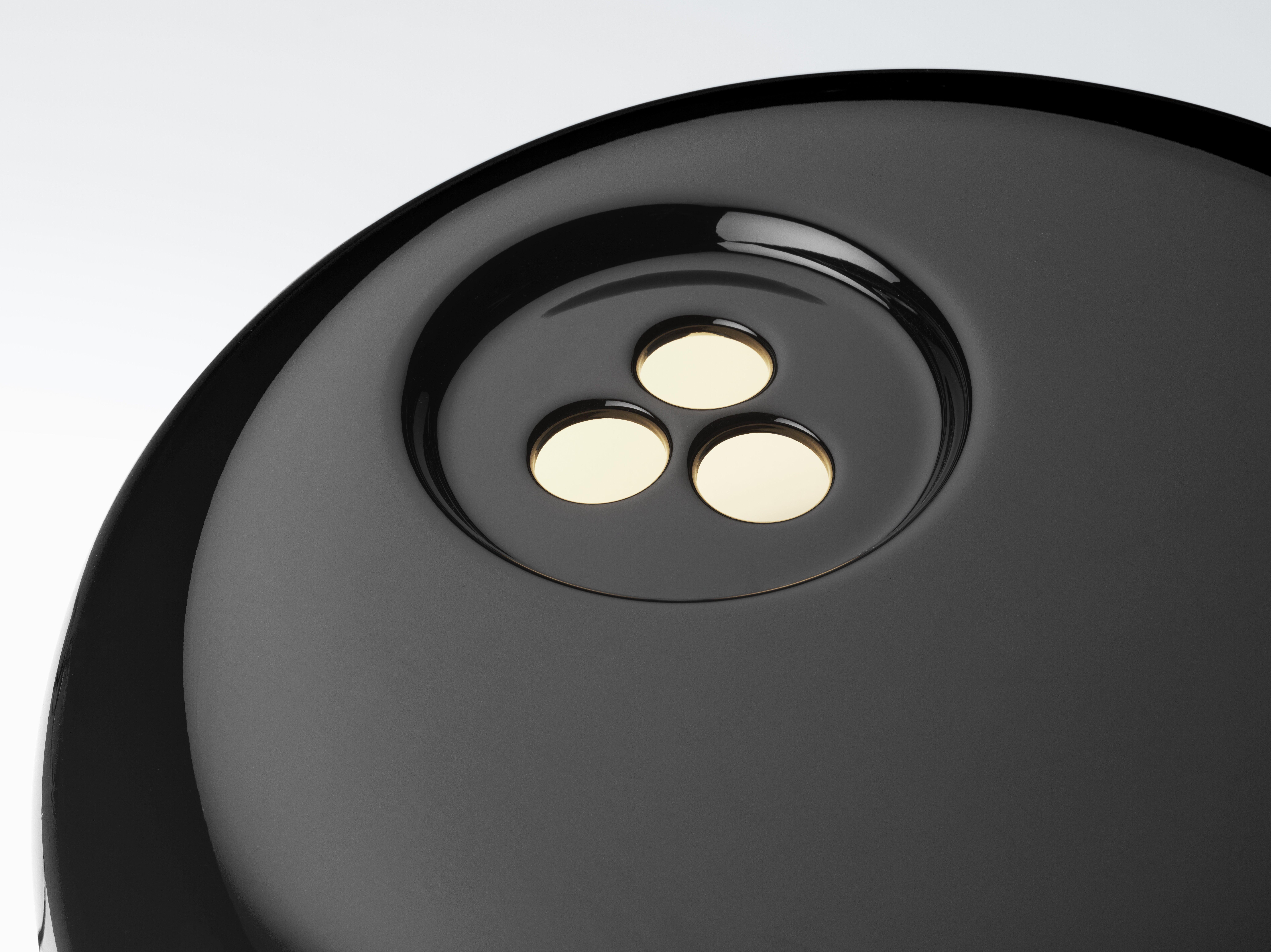 Italian Snoopy Table Lamp in Black by Achille and Pier Giacomo Castiglioni For Sale