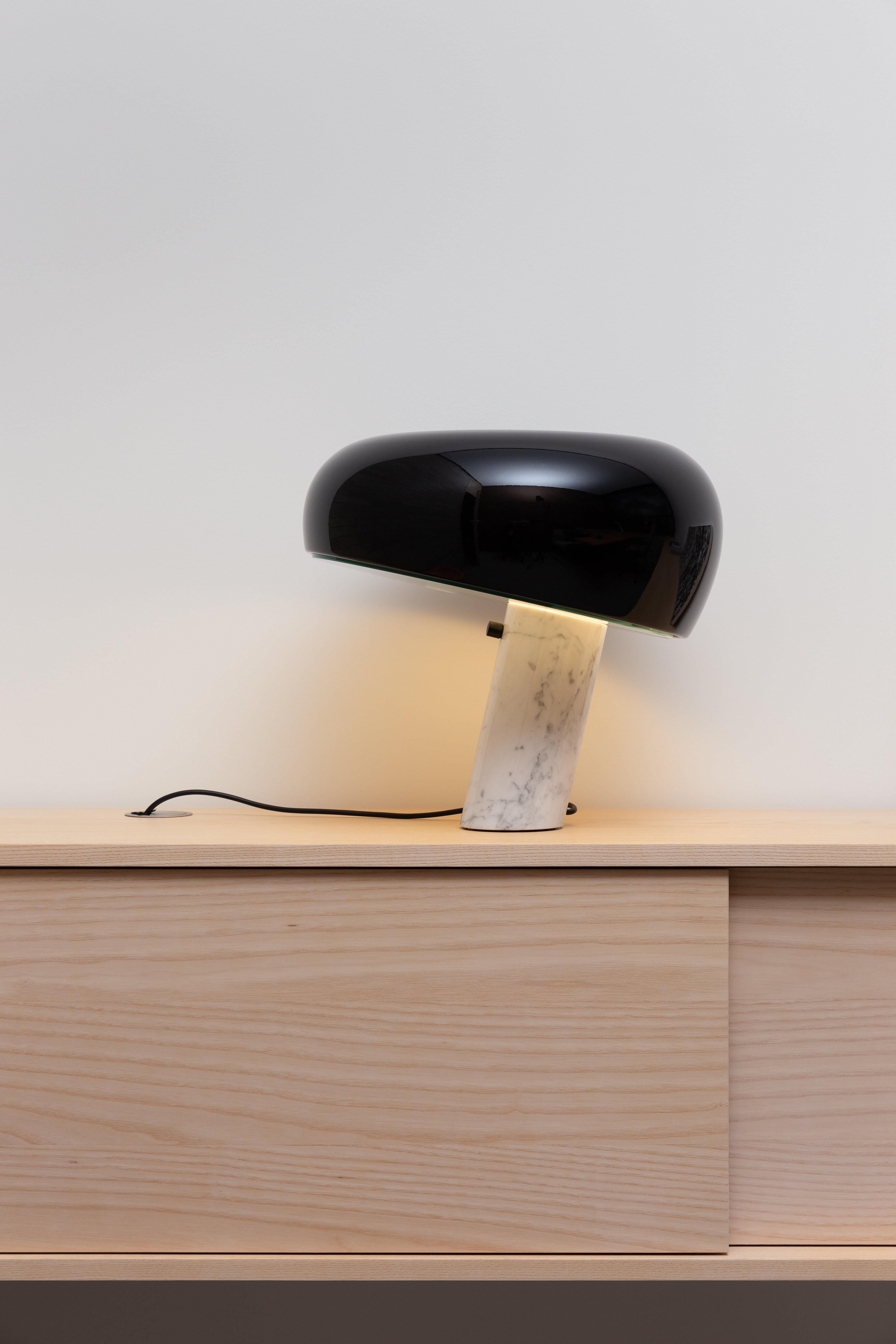 Steel Snoopy Table Lamp in Black by Achille and Pier Giacomo Castiglioni For Sale