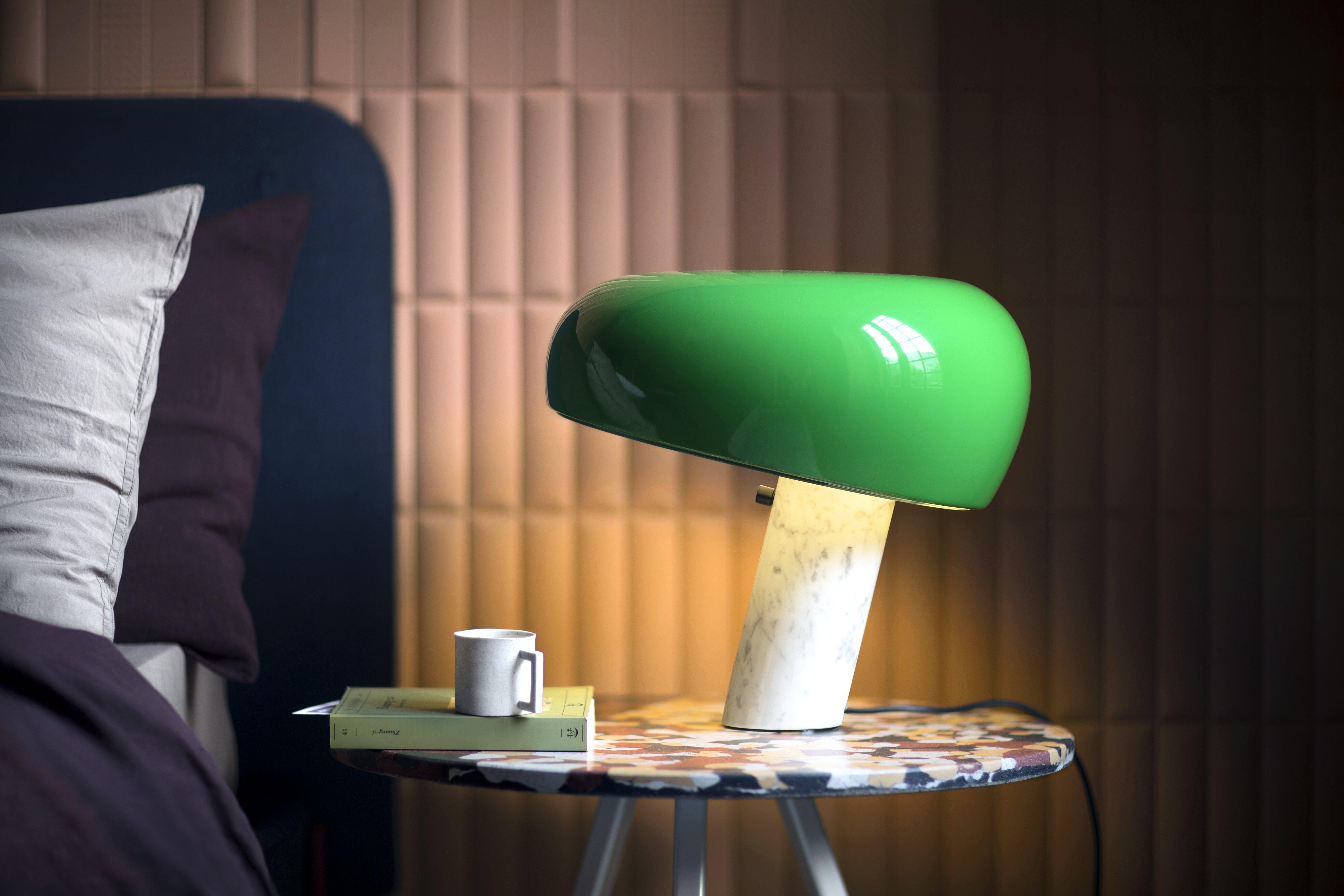 Contemporary Snoopy Table Lamp in Green by Achille and Pier Giacomo Castiglioni For Sale