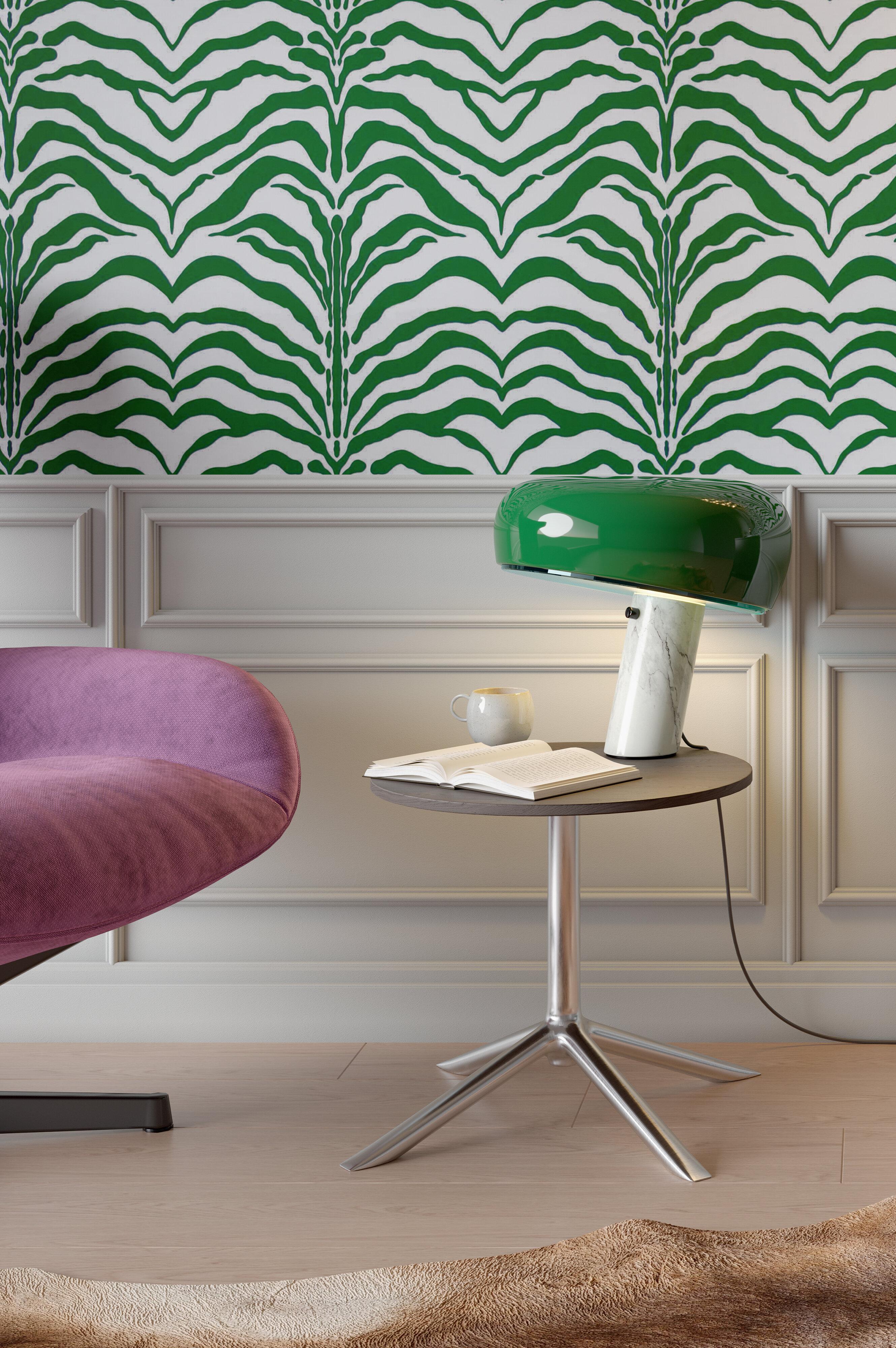 Snoopy Table Lamp in Green by Achille and Pier Giacomo Castiglioni For Sale 1