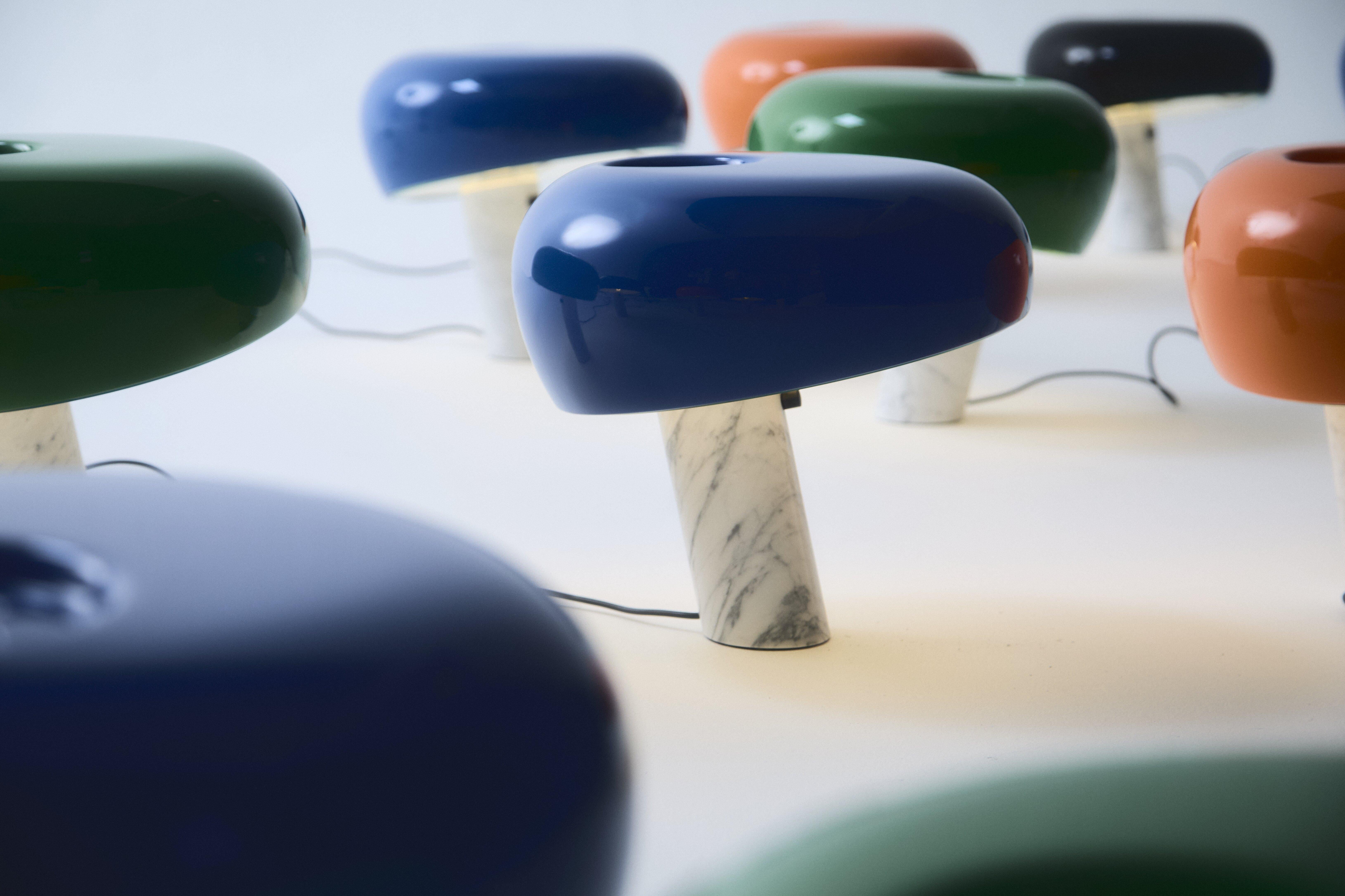 Snoopy Table Lamp in Navy Blue by Achille and Pier Giacomo Castiglioni For Sale 7