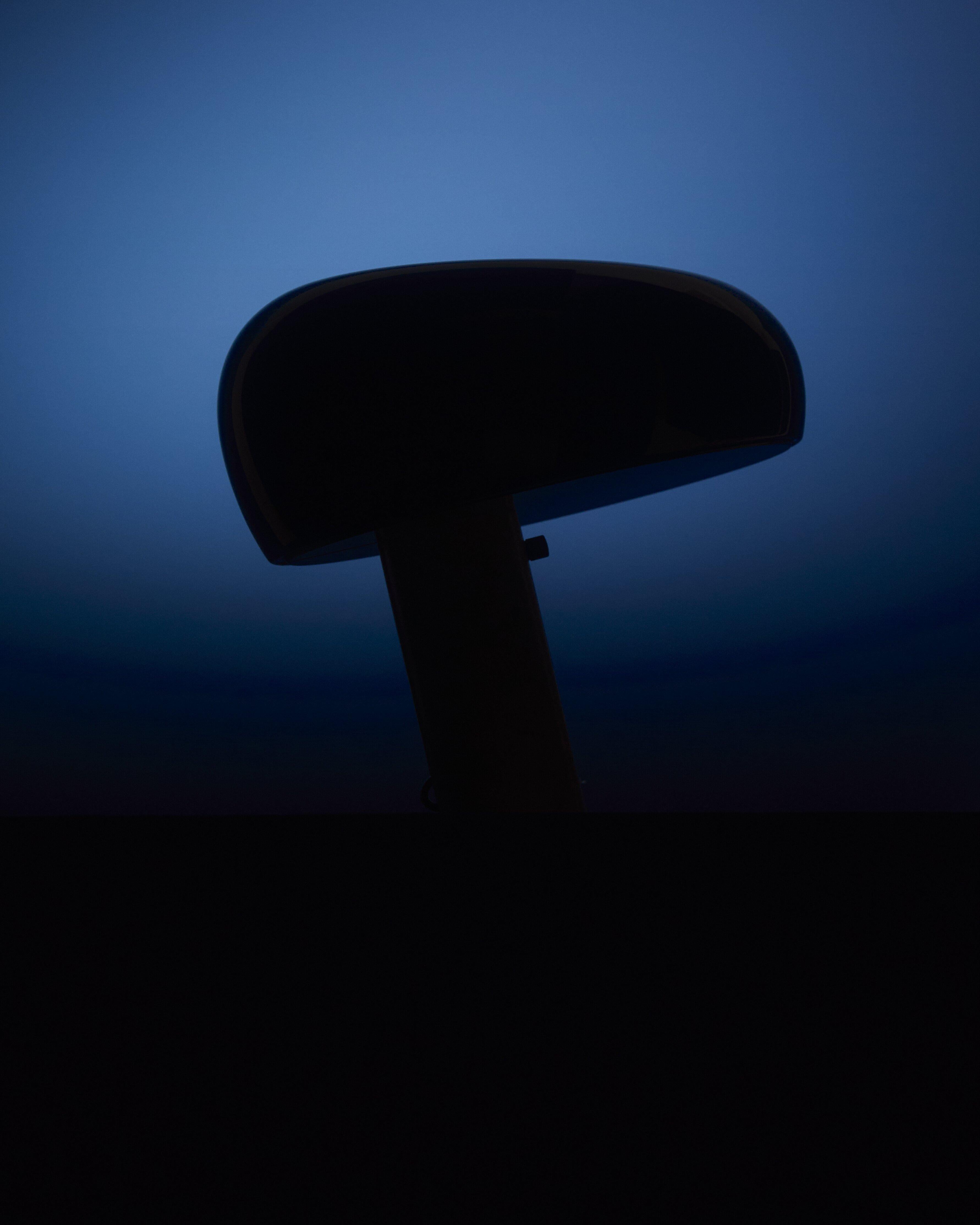 Snoopy Table Lamp in Navy Blue by Achille and Pier Giacomo Castiglioni For Sale 3