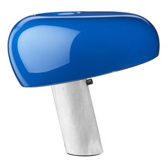 Lampada da tavolo Snoopy in blu navy di Achille e Pier Giacomo Castiglioni