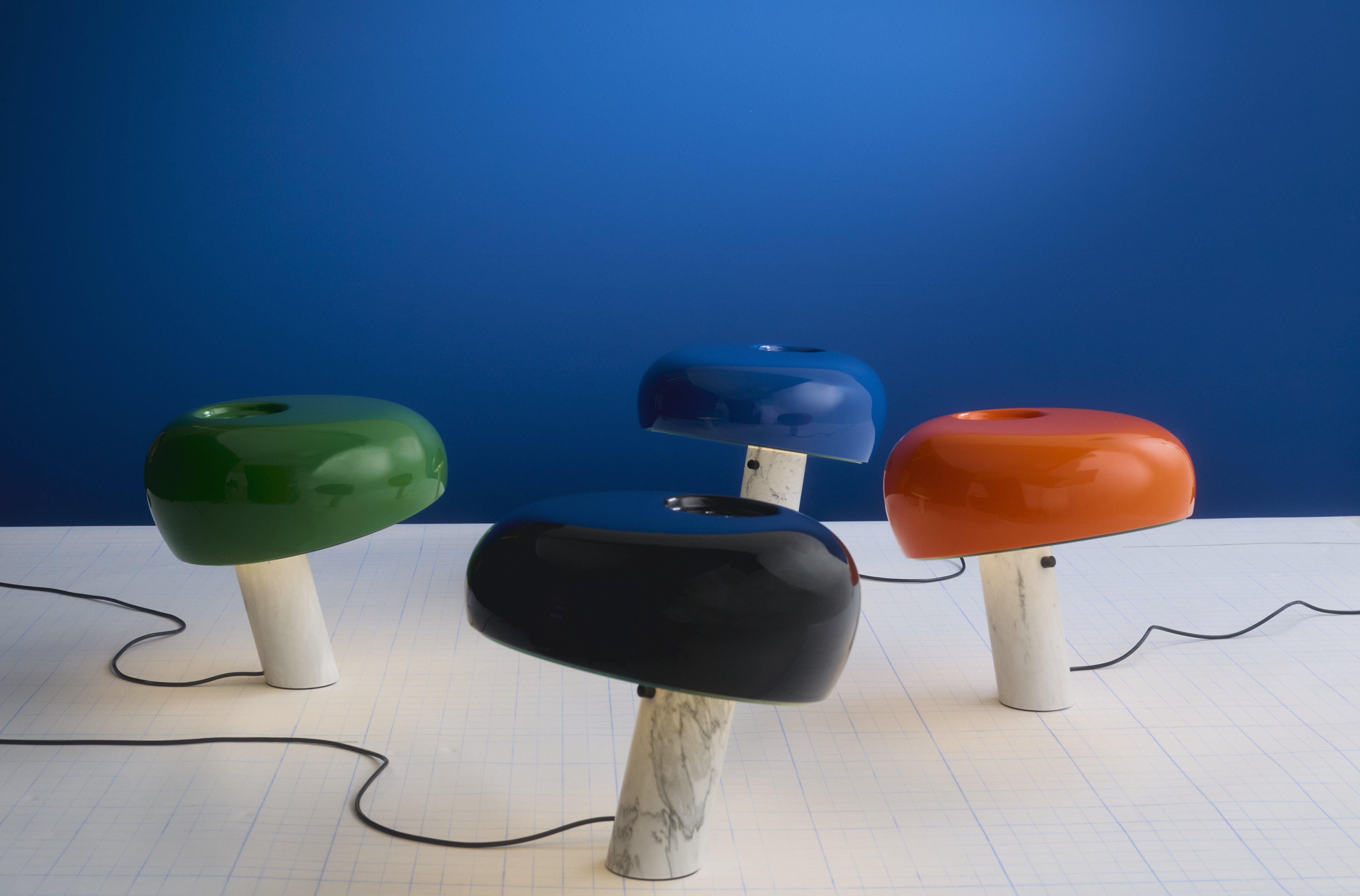 Snoopy Table Lamp in Orange by Achille and Pier Giacomo Castiglioni For Sale 2