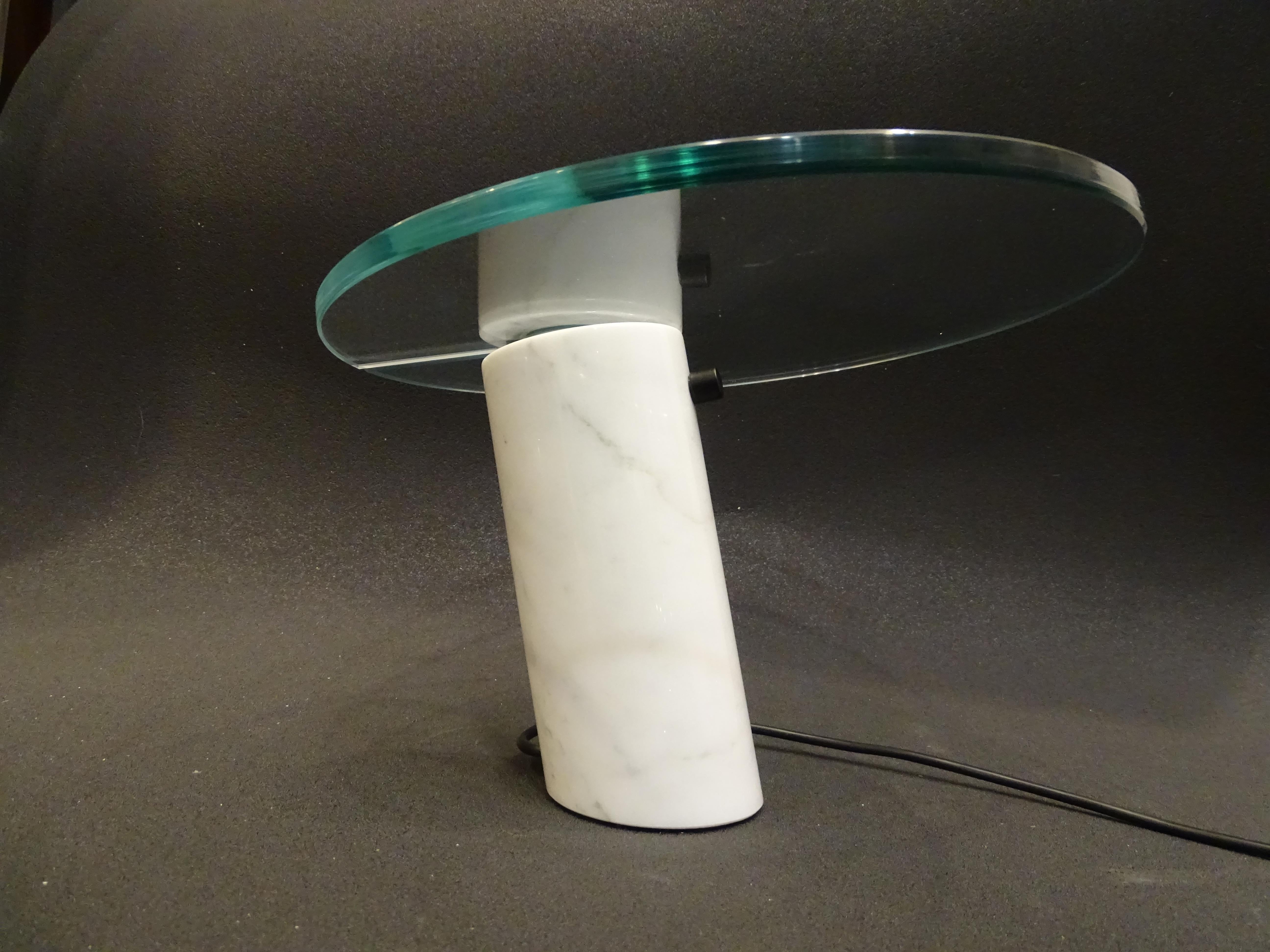 Crystal Snoppy Lamp Green, by Achille Castigioni for Flos