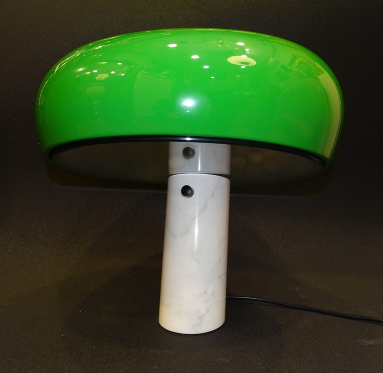 Mid-Century Modern Snoppy Lamp Green, by Achille Castigioni for Flos For Sale