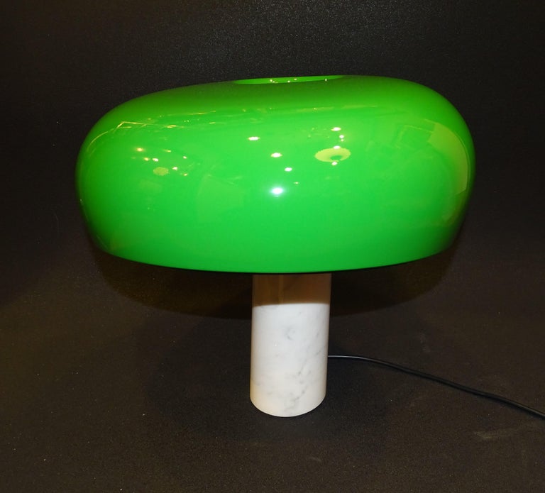 Hand-Crafted Snoppy Lamp Green, by Achille Castigioni for Flos For Sale