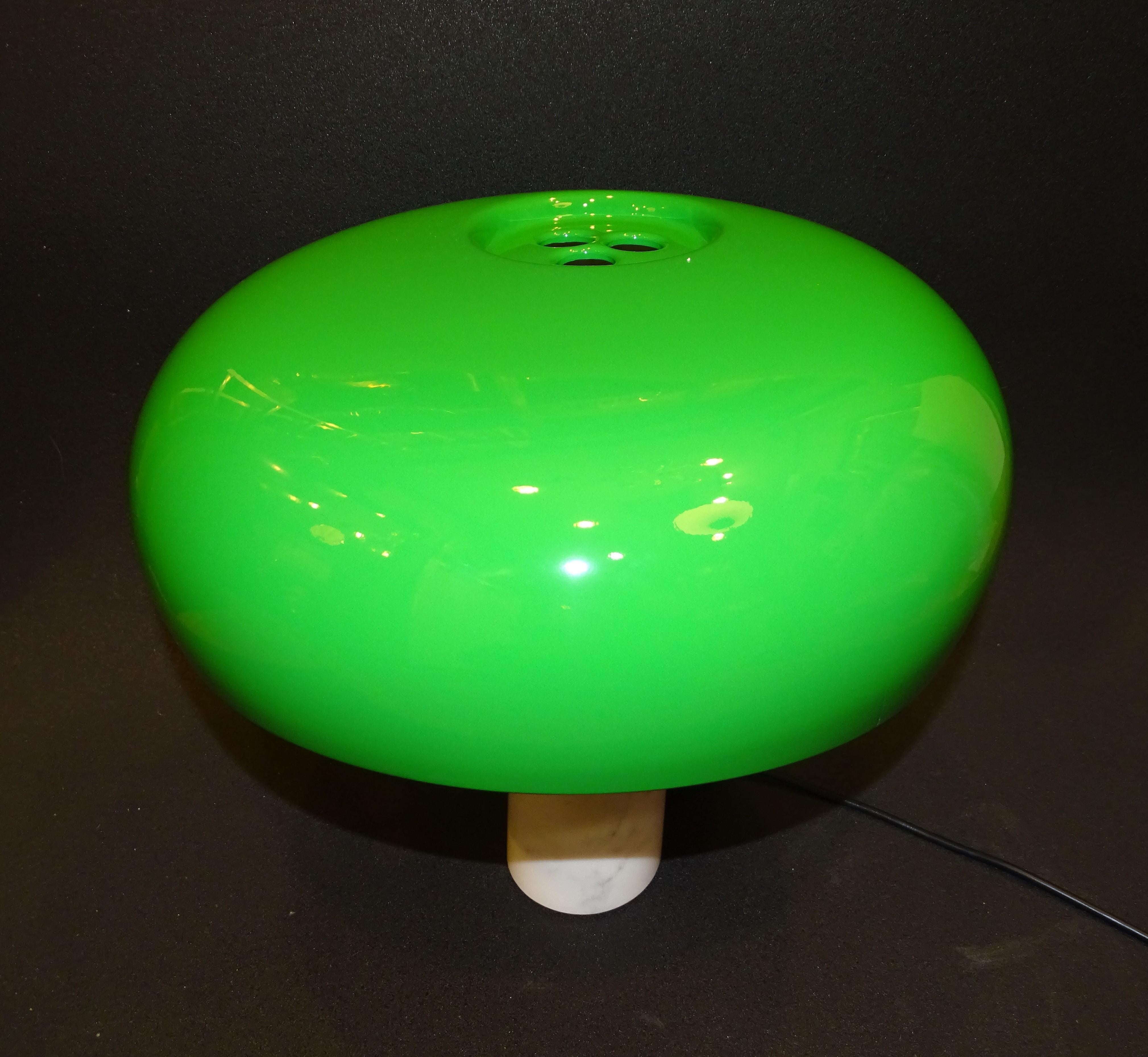 Italian Snoppy Lamp Green, by Achille Castigioni for Flos