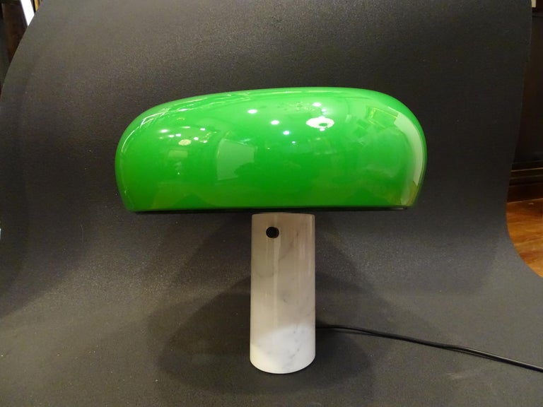 Crystal Snoppy Lamp Green, by Achille Castigioni for Flos For Sale