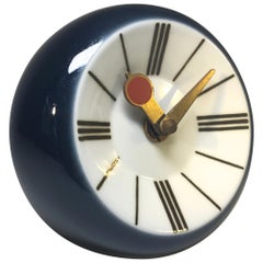 Snorre Læssøe Stephensen For Royal Copenhagen Porcelain Enamel Wall Clock, 1970s