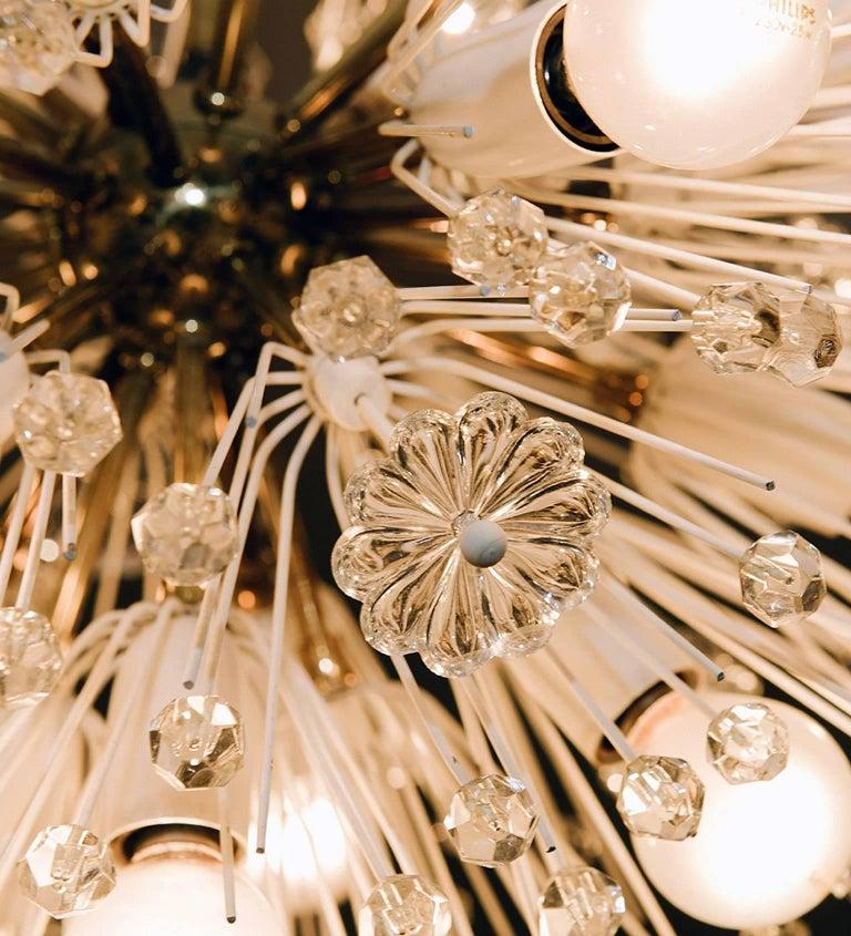 Snow Ball Sputnik Striking Pair of Midcentury Chandelier by Emil Stejnar, 1955 3