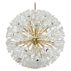 Snow Ball Sputnik Striking Pair of Midcentury Chandelier by Emil Stejnar, 1955