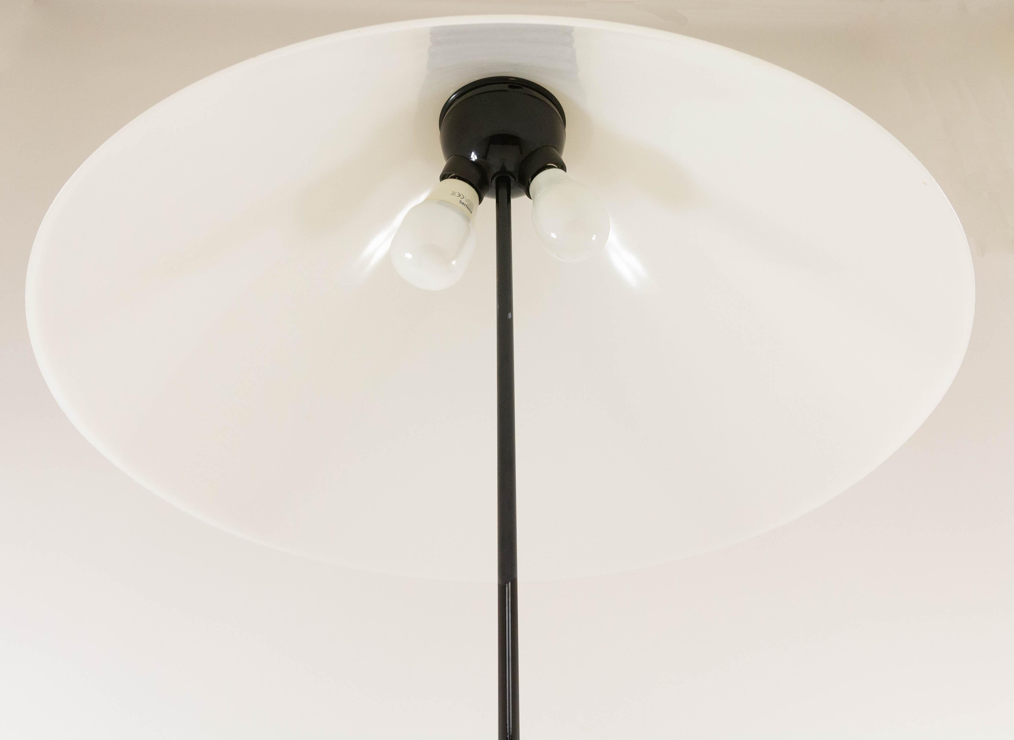 Late 20th Century Snow Floor Lamp by Vico Magistretti for O-Luce, 1970s For Sale