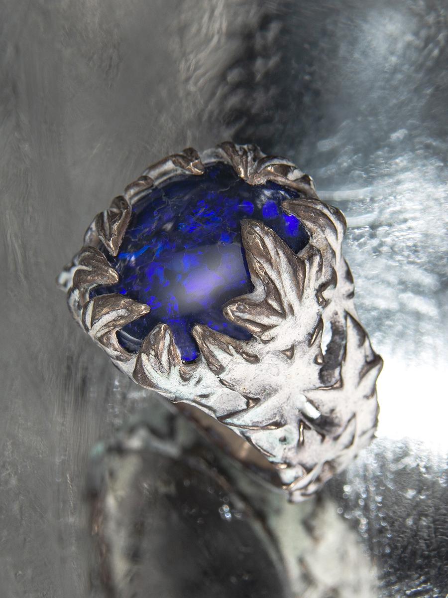 Snow Ivy Opal Ring Magic Energy Stone Mens Jewelry Healing Gem St Valntines Gift 2