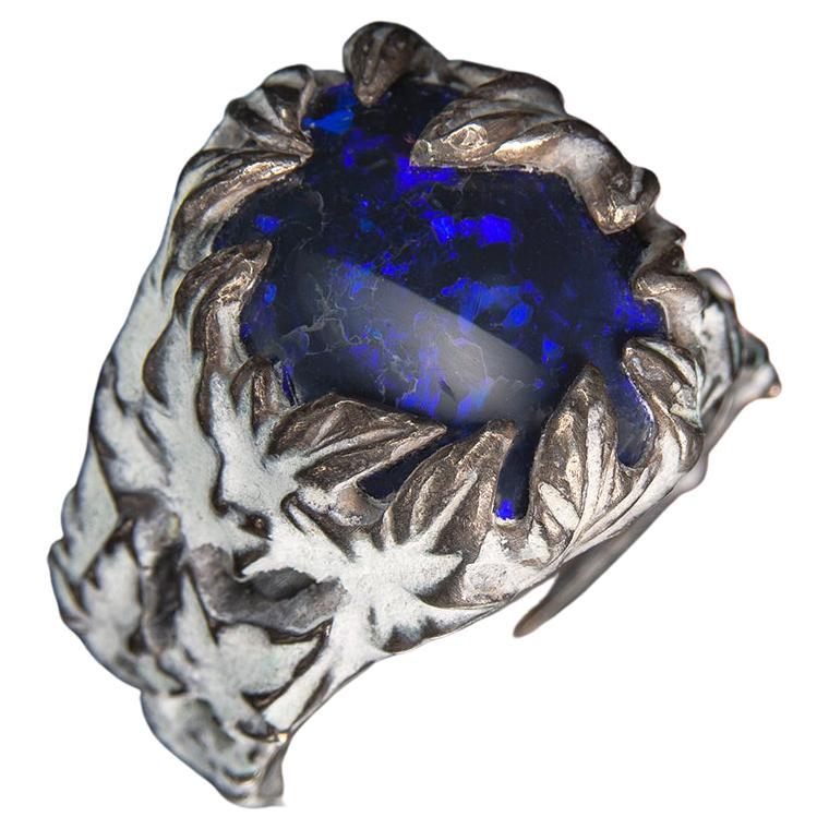 Snow Ivy Opal Ring Magic Energy Stone Mens Jewelry Healing Gem St Valntines Gift 6