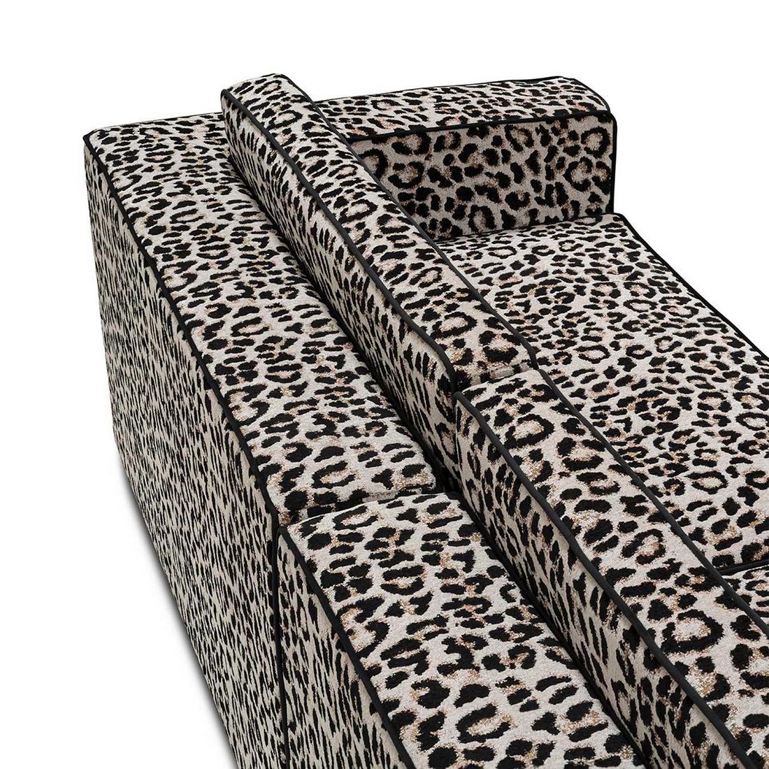 Italian Snow Leopard Sofa
