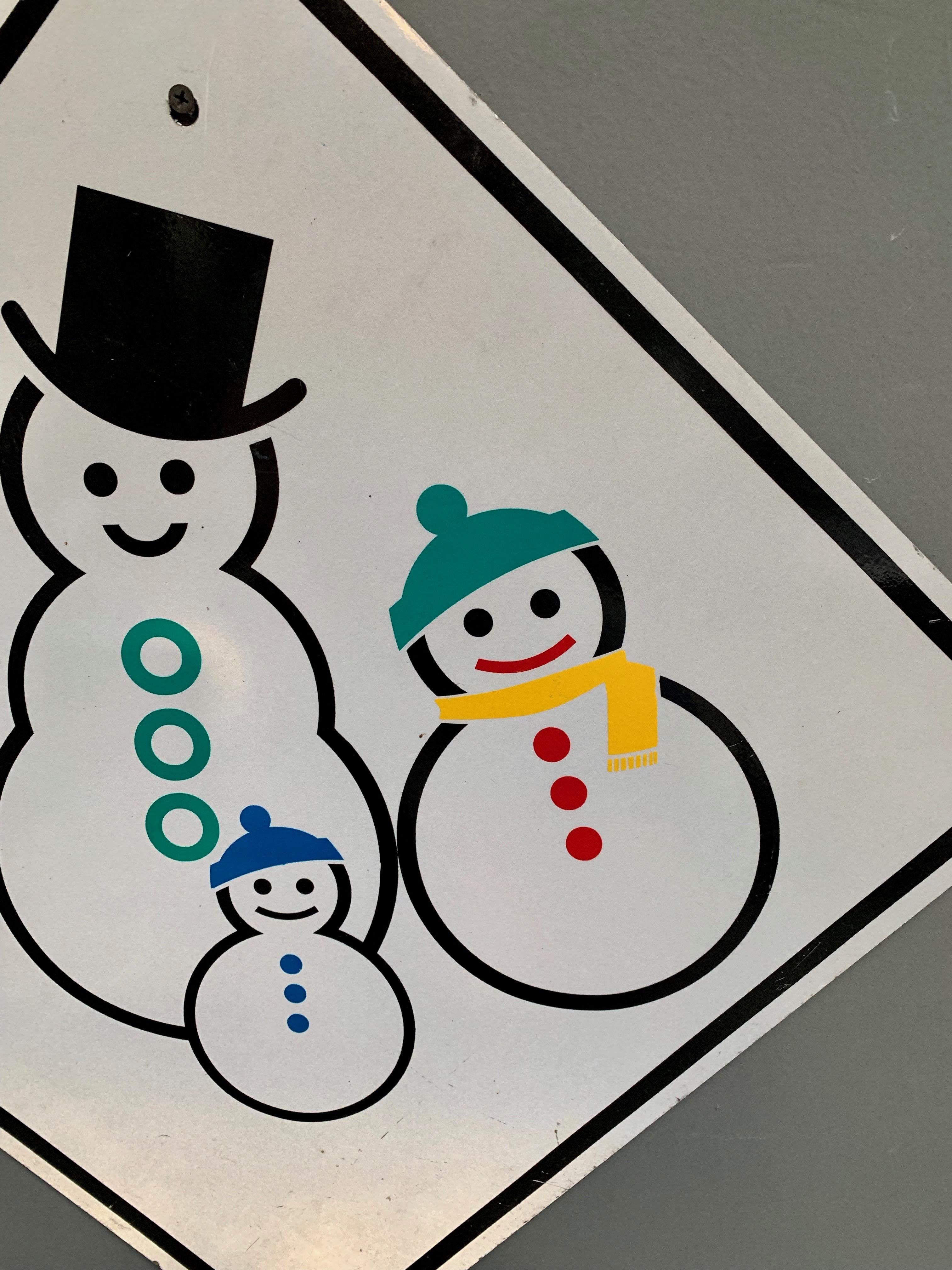 Acier Panneau de rue des hommes des neiges de Californie en vente