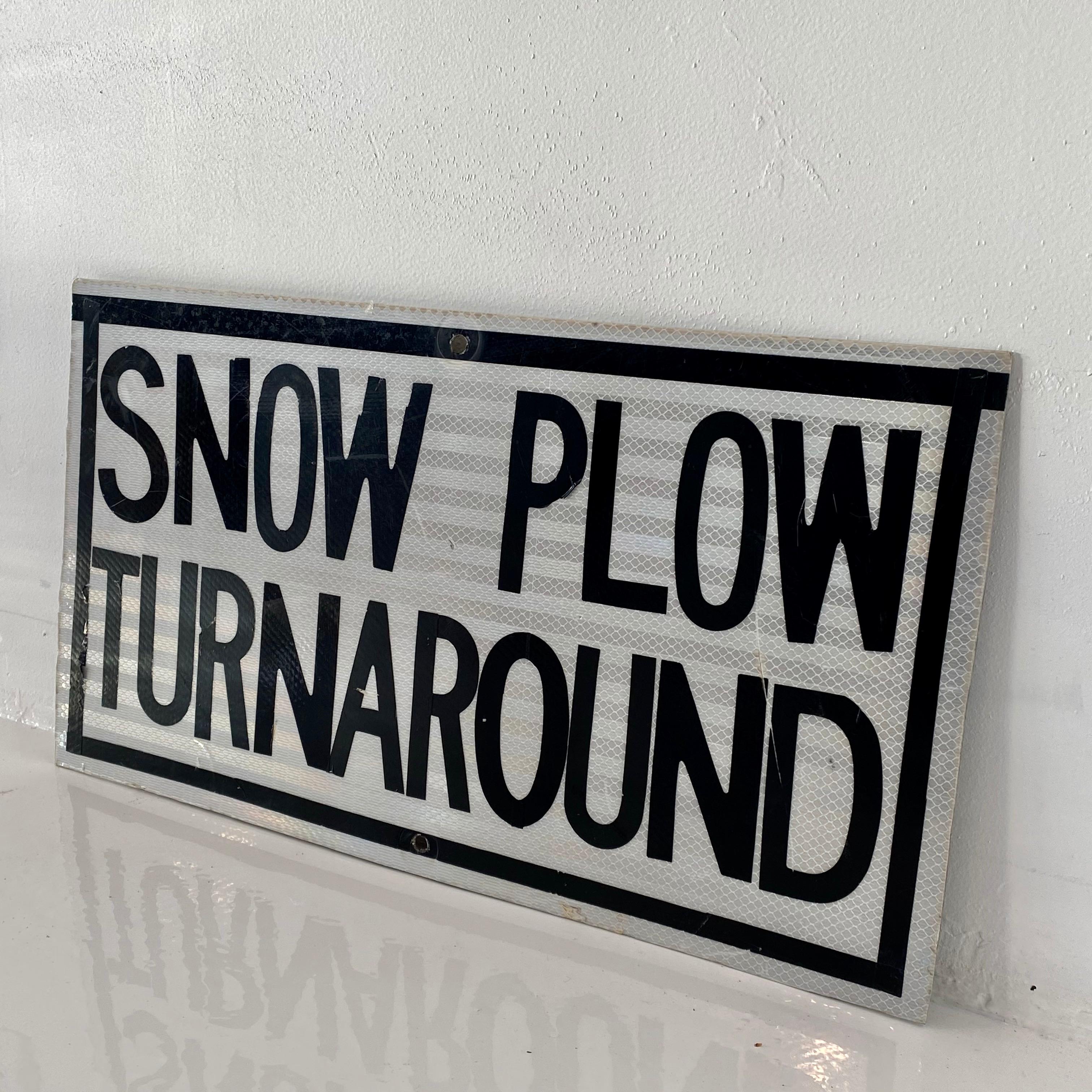 snow plow sign