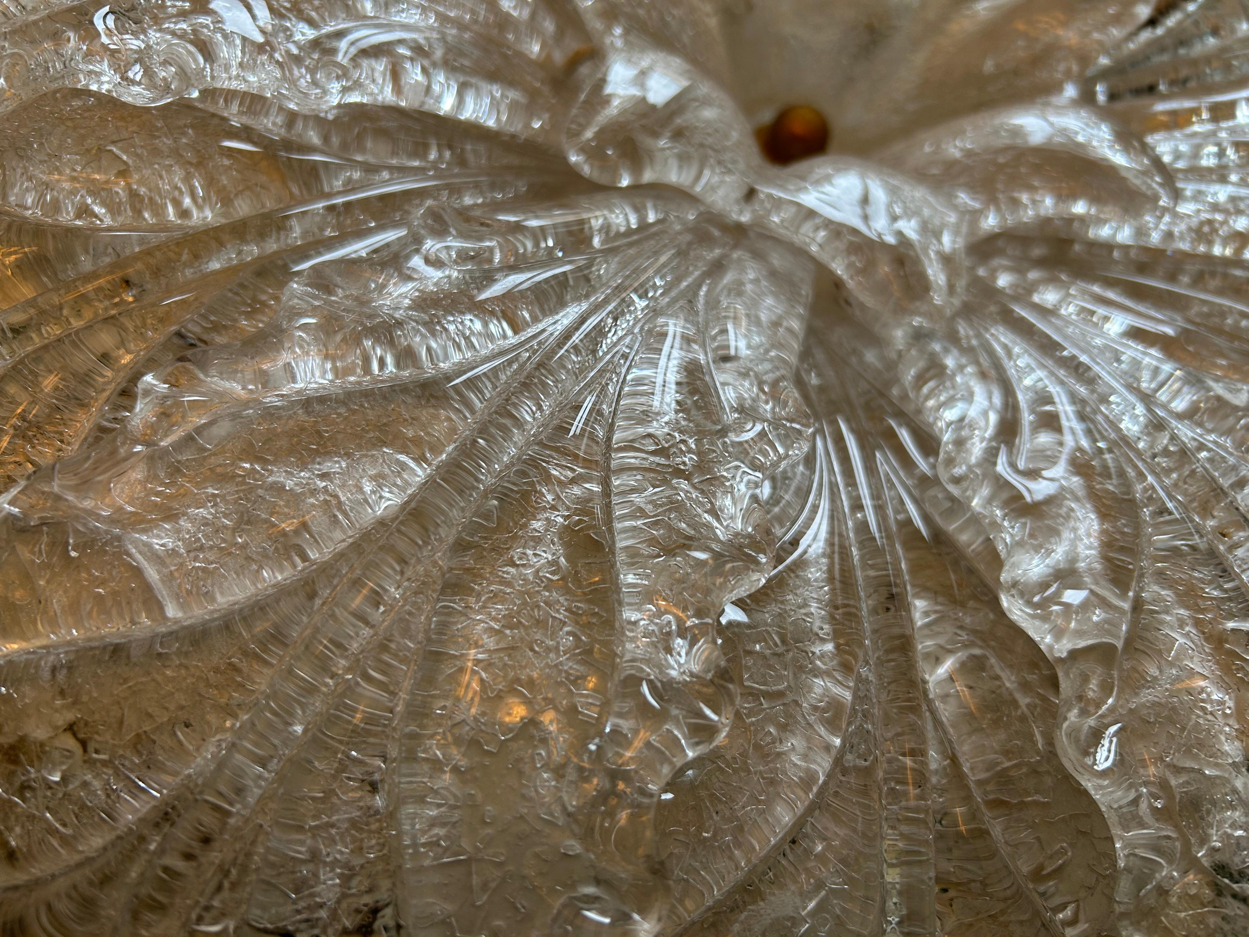 Snow Queen, Gorgeous Murano Barovier & Toso Ceiling Light im Angebot 5