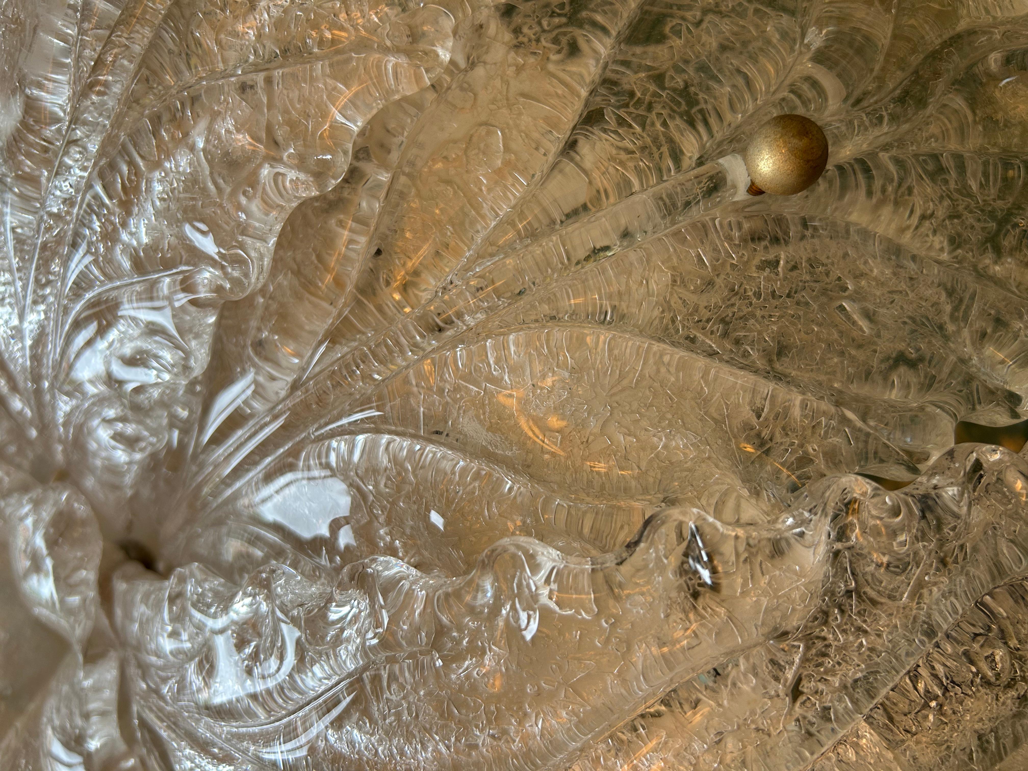 Snow Queen, Gorgeous Murano Barovier & Toso Ceiling Light im Angebot 7