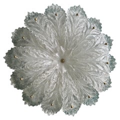 Snow Queen, Gorgeous Murano Barovier & Toso Ceiling Light